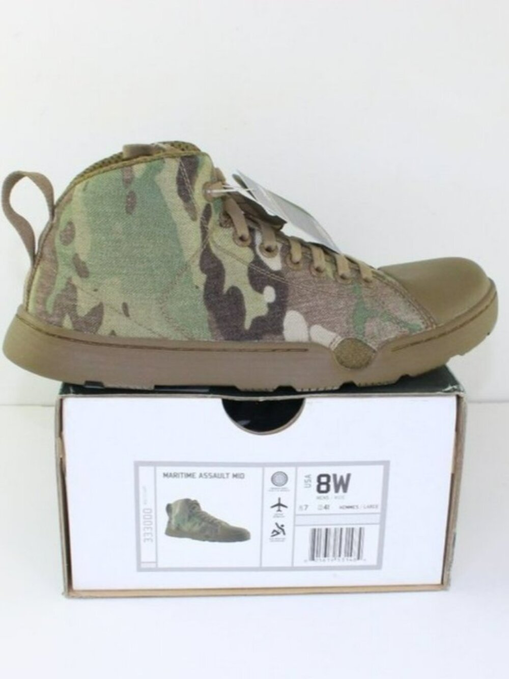 New Altama Maritime Assault Camouflage Military Mid Shoe (8 US)